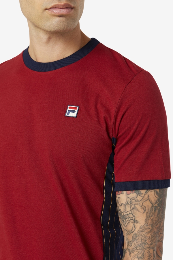 Rhubarb-Peacoat-Golden Glow Warner Tee Fila