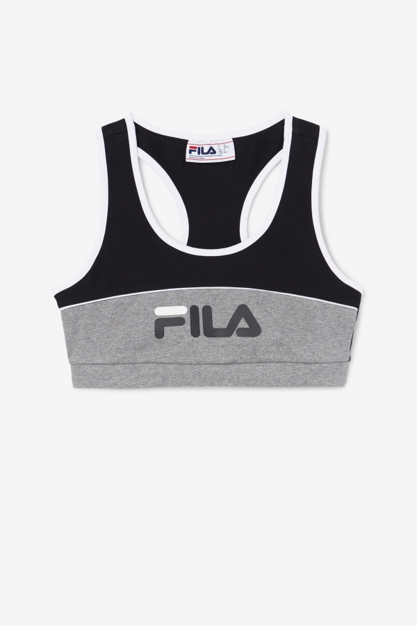 Kairi Bra Top Fila Black-Heather-White