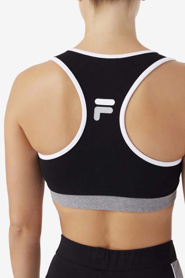 Kairi Bra Top Fila Black-Heather-White