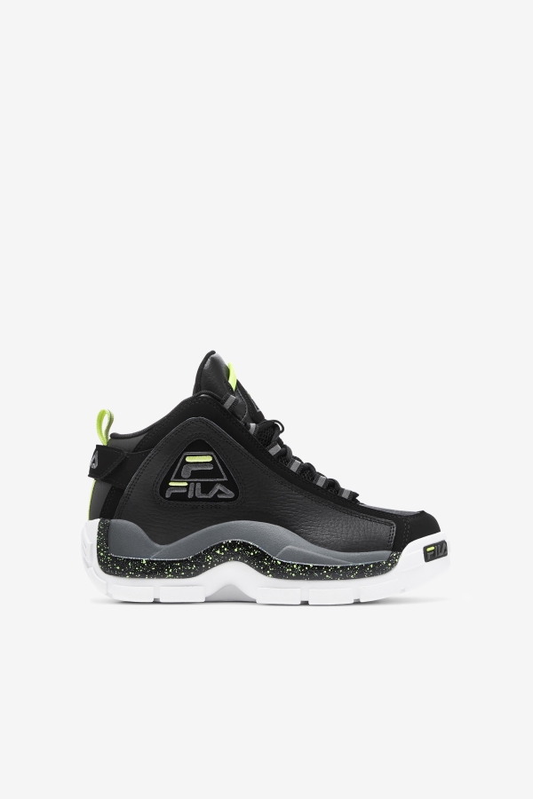 Black-Sunny Lime-Castlerock Little Kids' Grant Hill 2 Fila