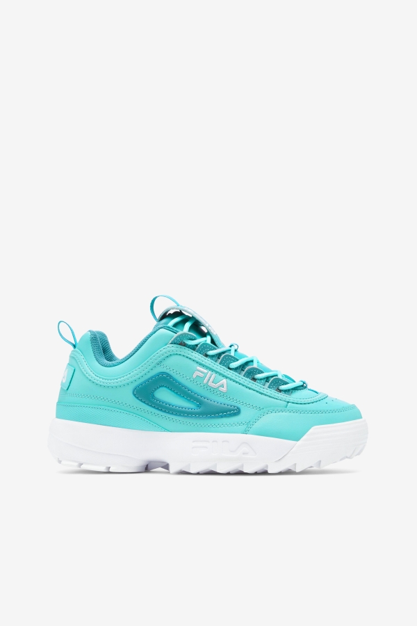 Blue-Turquoise Tonic-White Women's Disruptor 2 Premium Fila