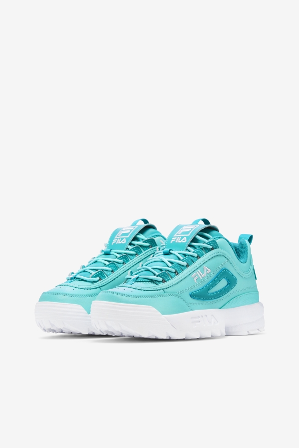 Blue-Turquoise Tonic-White Women\'s Disruptor 2 Premium Fila
