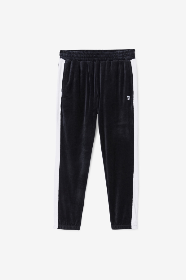Black-White-Skyway Fila Brice Velour Pant