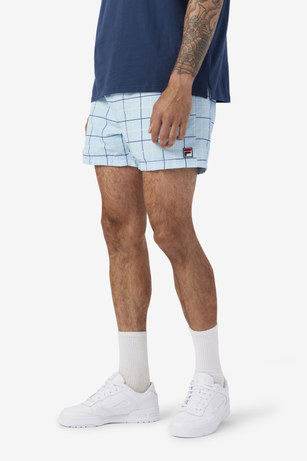 Fila Blue-Navy-Tender Yellow Linecall Swim Short