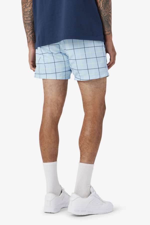 Fila Blue-Navy-Tender Yellow Linecall Swim Short