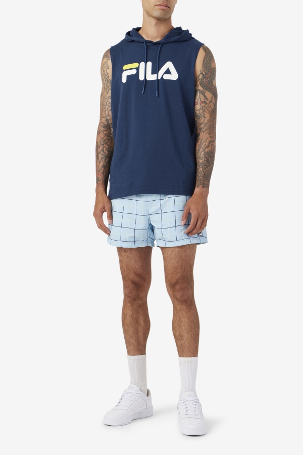 Fila Blue-Navy-Tender Yellow Linecall Swim Short