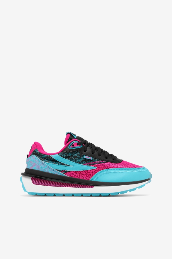 Fila Black-Pink Glo-White Women's Renno