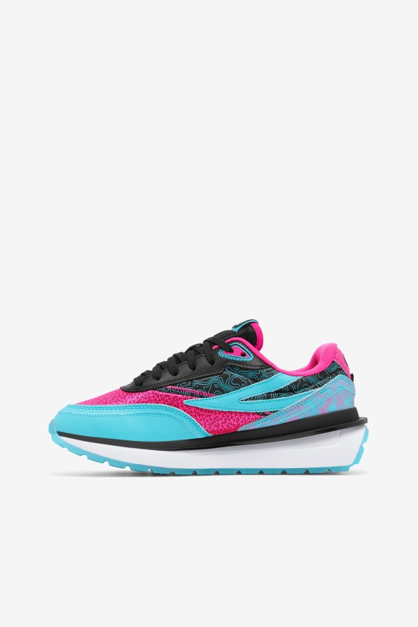 Fila Black-Pink Glo-White Women\'s Renno