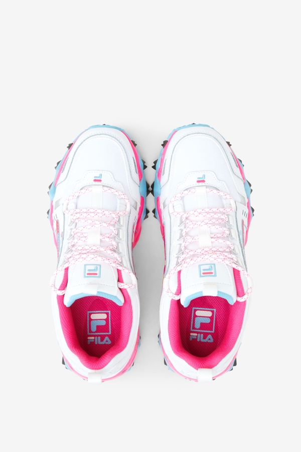 Women\'s Oakmont TR Fila White-Pink Glo-Bluefish