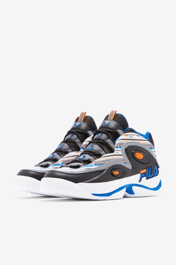 Fila White-Orange-Blue Men\'s Grant Hill 3