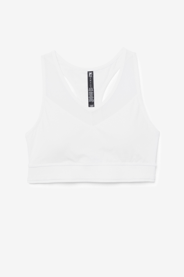 White Fila Uplift Racerback Bra Top