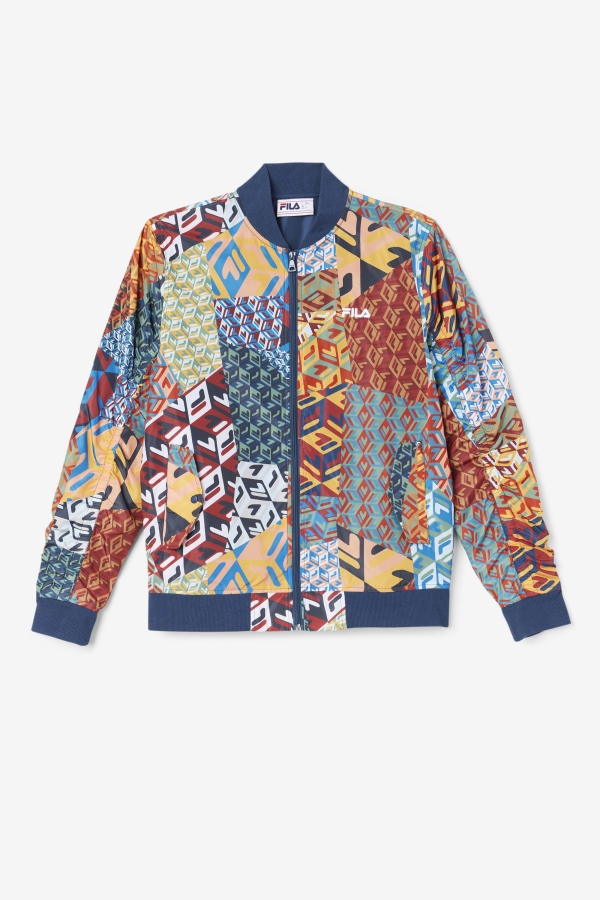 Mav Bomber Jacket Ocean-Yellow-White Fila