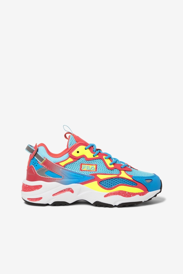 Women's Ray Tracer Apex Fila Bluefish-Yellow-Fiery Coral