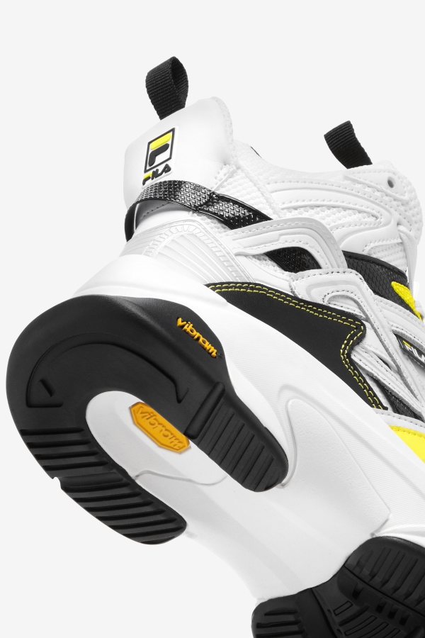 Fila Women\'s Hallasan Mid Premium White-Black-Lemon Tonic