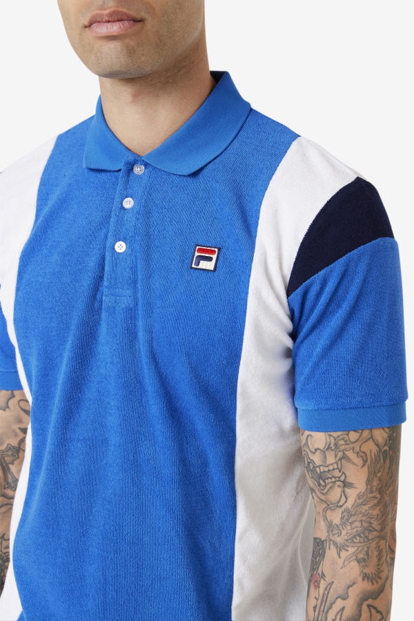 Astro Terry Polo Fila Strong Blue-White-Navy