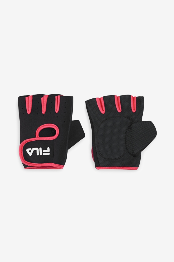 Fila Black-Pink Women's Fitness Gloves S-M