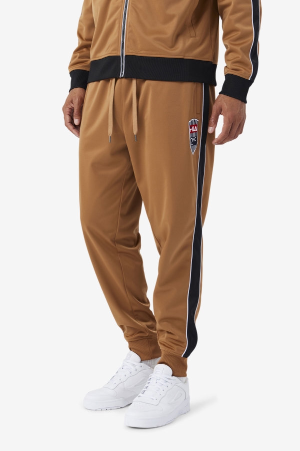 Tobacco Brown-White 2Pac Track Pant Fila