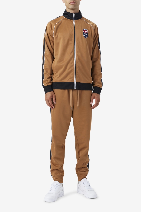 Tobacco Brown-White 2Pac Track Pant Fila