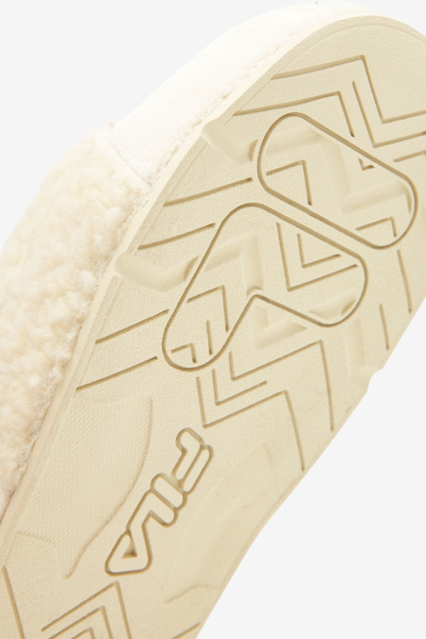 Cream-Navy-Red Fila Women\'s Fuzzy Drifter