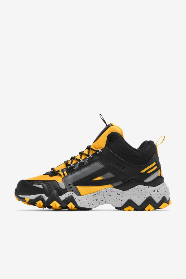 Men\'s Oakmont Tr Mid Fila Gold-Black-Glacier Gray