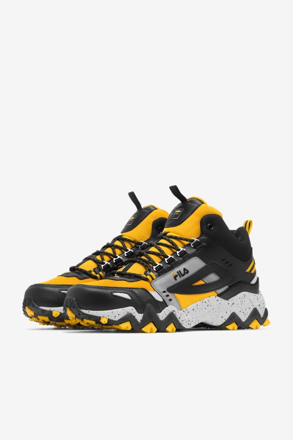Men\'s Oakmont Tr Mid Fila Gold-Black-Glacier Gray