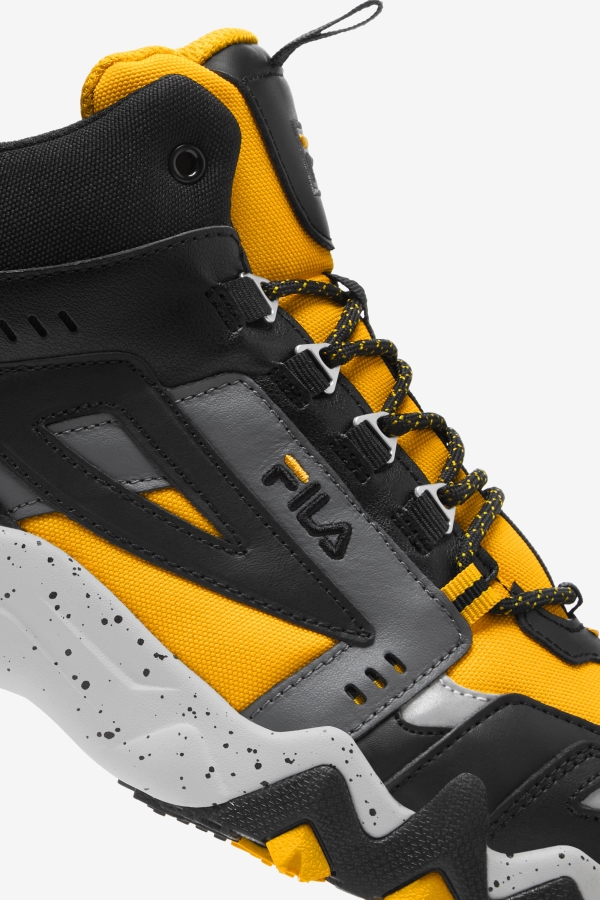 Men\'s Oakmont Tr Mid Fila Gold-Black-Glacier Gray