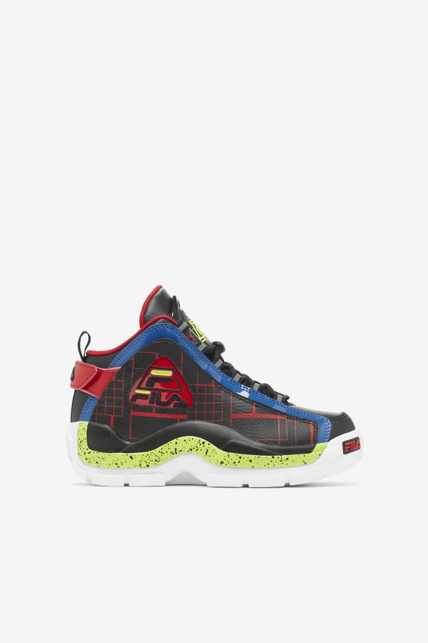 Big Kids' Grant Hill 2 Black-Blue-Red Fila