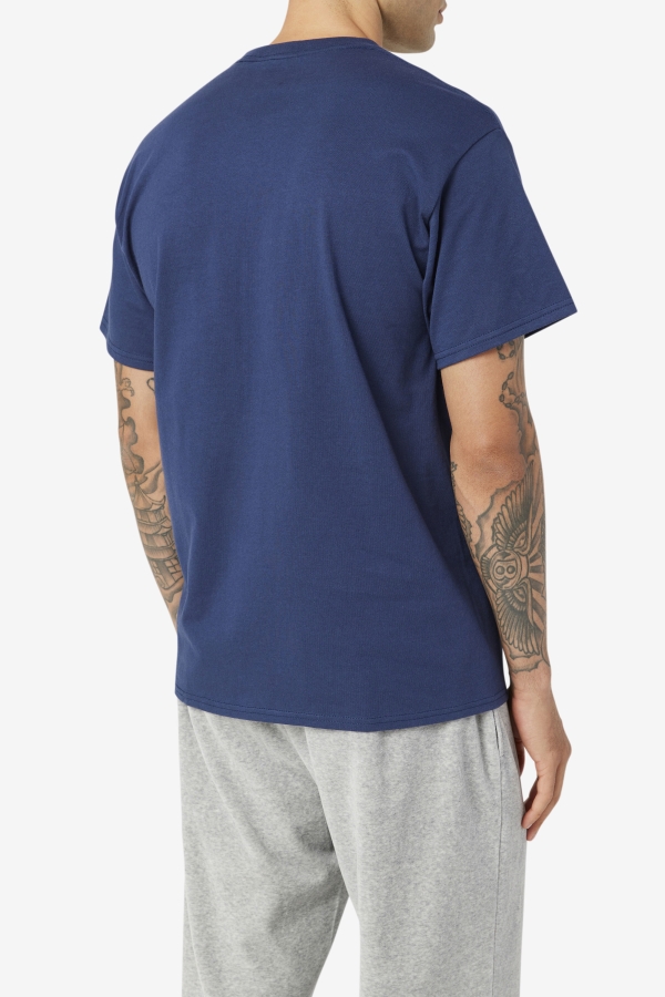 Navy-White-Red Men\'s Logo Tee Fila