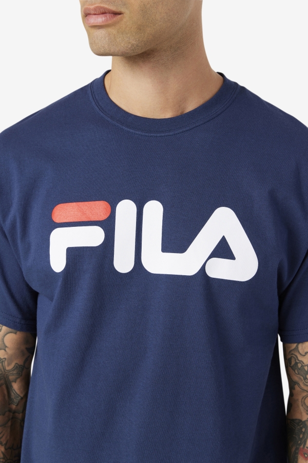 Navy-White-Red Men\'s Logo Tee Fila