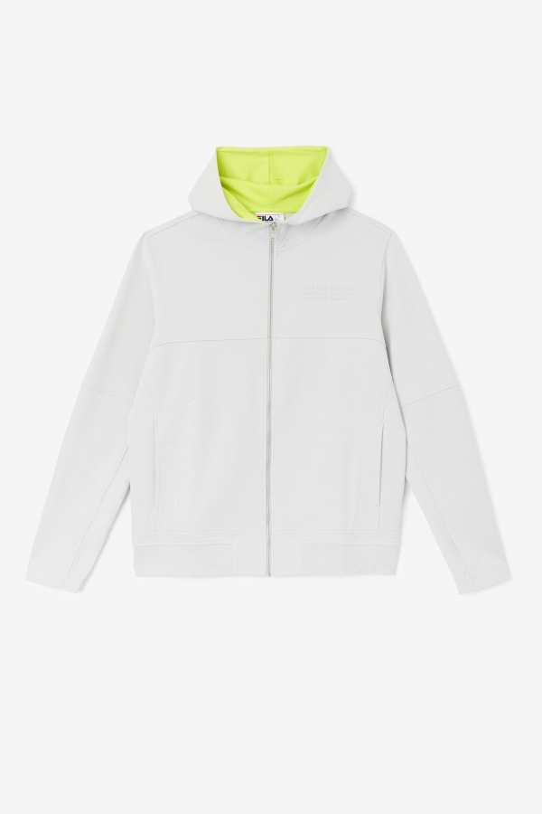 Kayra Full Zip Hoodie Fila Stone-Lime Punch