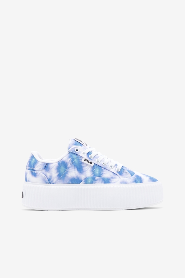 Fila Bright Cobalt-Storm Blue-White Women's Sandblast Oversole Tie Dye