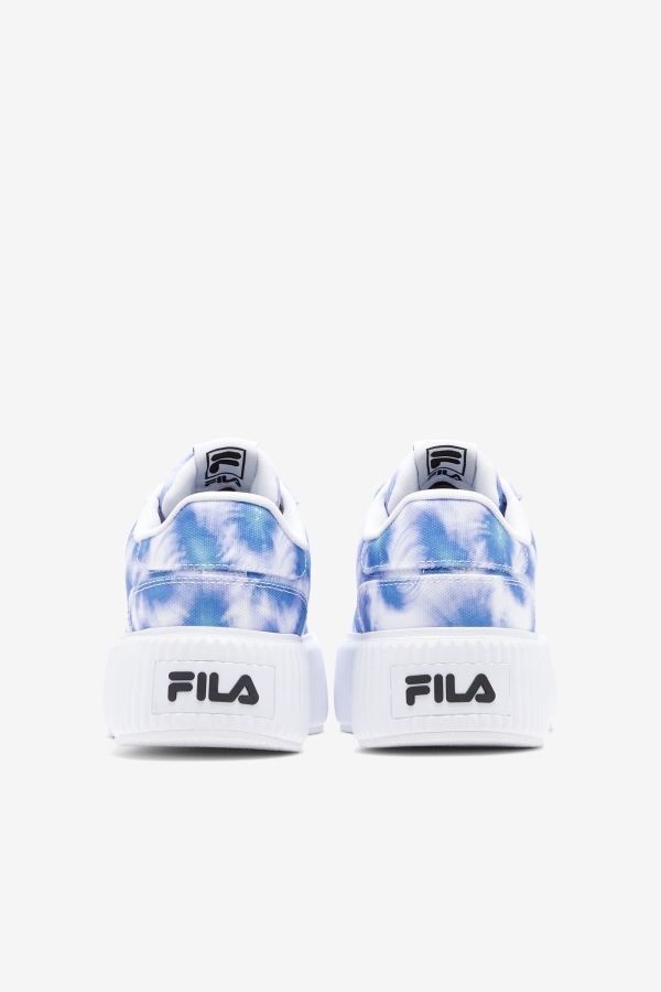 Fila Bright Cobalt-Storm Blue-White Women\'s Sandblast Oversole Tie Dye
