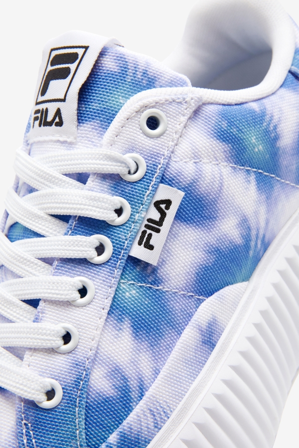 Fila Bright Cobalt-Storm Blue-White Women\'s Sandblast Oversole Tie Dye