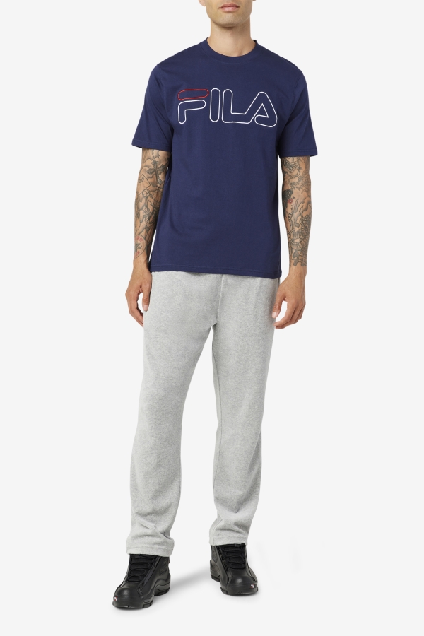 Navy-White-Red Fila borough tee