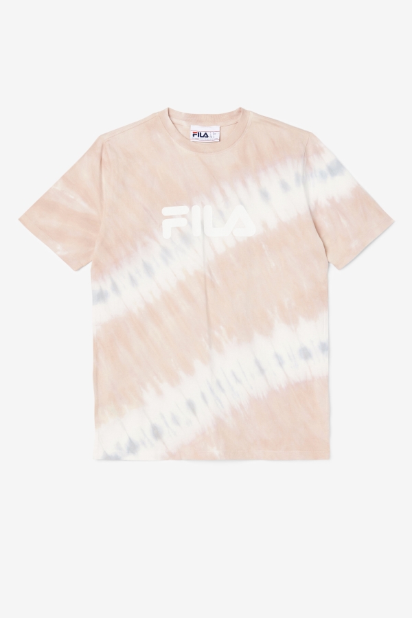 Gardenia-White-Belgian Block Alivia Tie Dye Tee Fila