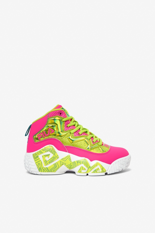 Fila Big Kids' Mb Night Walk Pink-Lime Punch-White