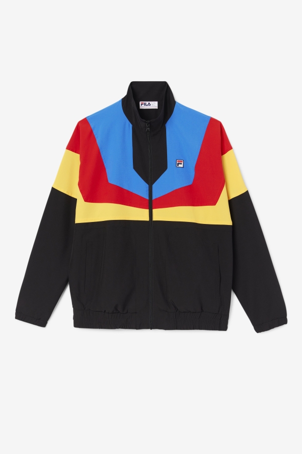 Amar Track Jacket Fila Black-Gold-Red-Blue-White