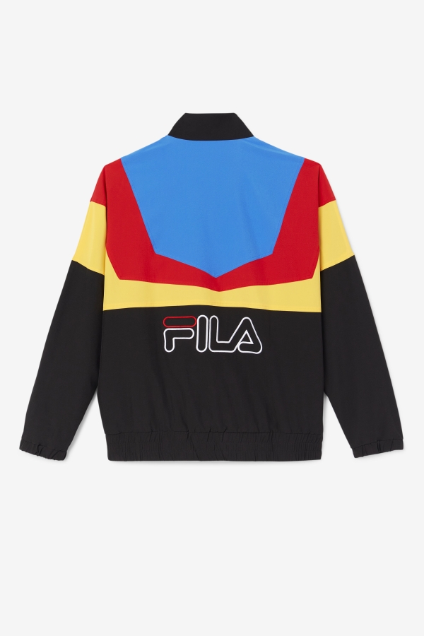 Amar Track Jacket Fila Black-Gold-Red-Blue-White