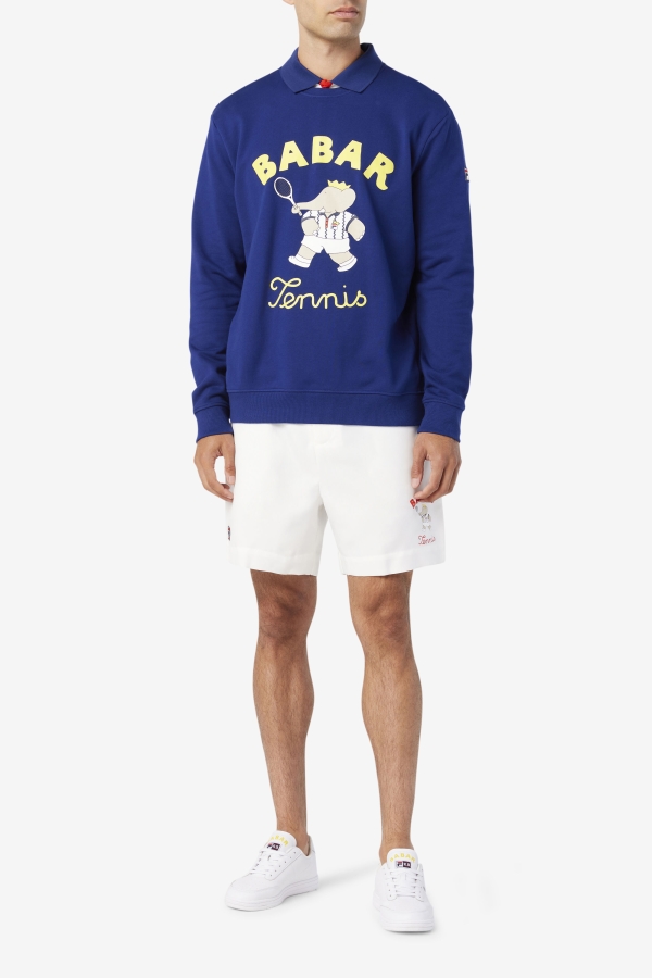 Fila White-Beacon Blue-Firey Red FILA X RB Babar Marckus Short
