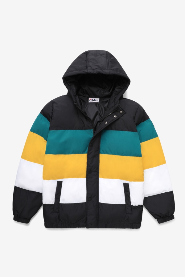 Black-Harbour Blue-Gold Fila giovanni puffa jacket