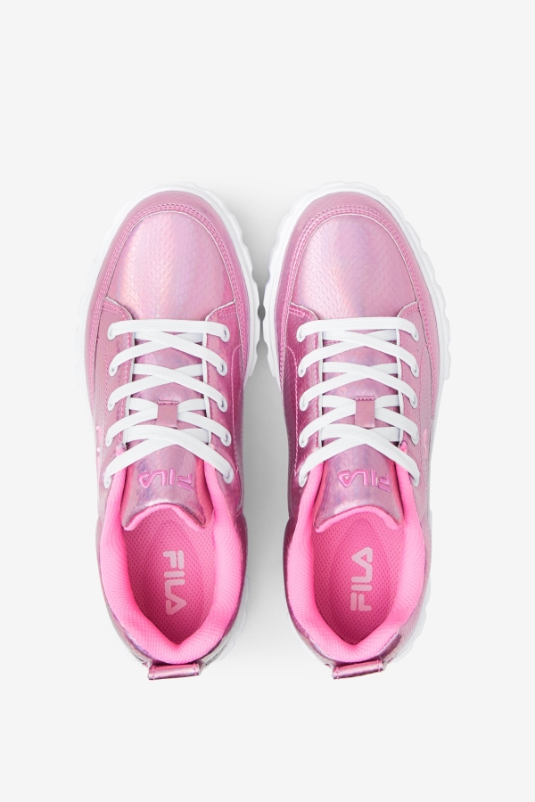 Cotton Candy-White Fila Women\'s Sandblast Iridescent Snake