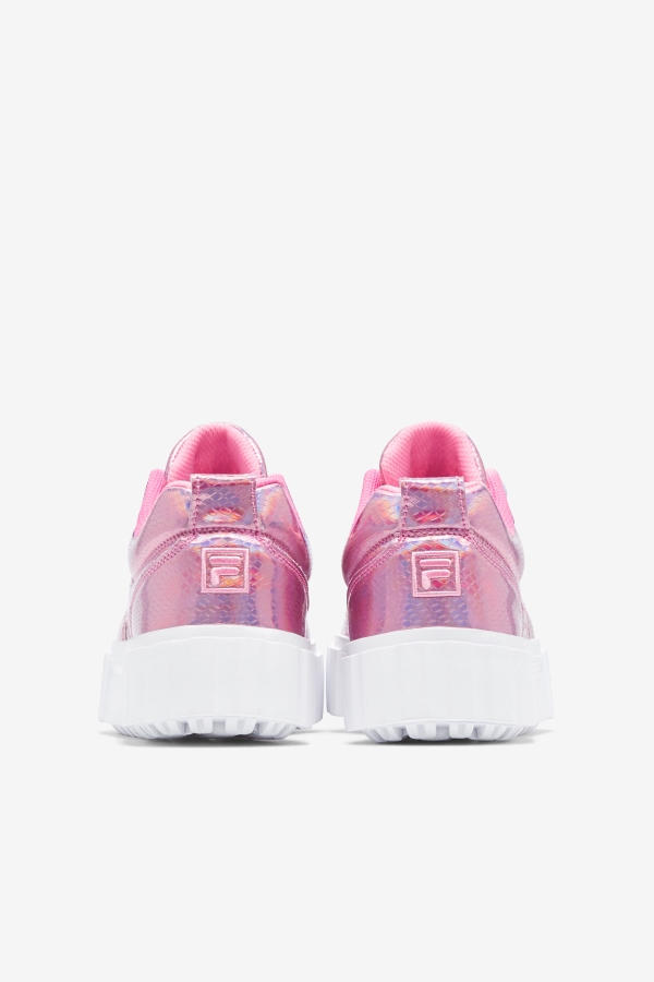 Cotton Candy-White Fila Women\'s Sandblast Iridescent Snake