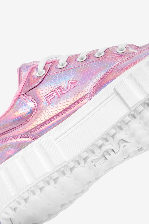 Cotton Candy-White Fila Women\'s Sandblast Iridescent Snake