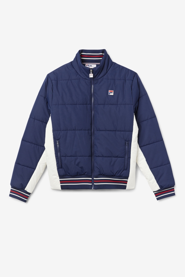 Watson Puffer Jacket Fila Peacoat-Gardenia