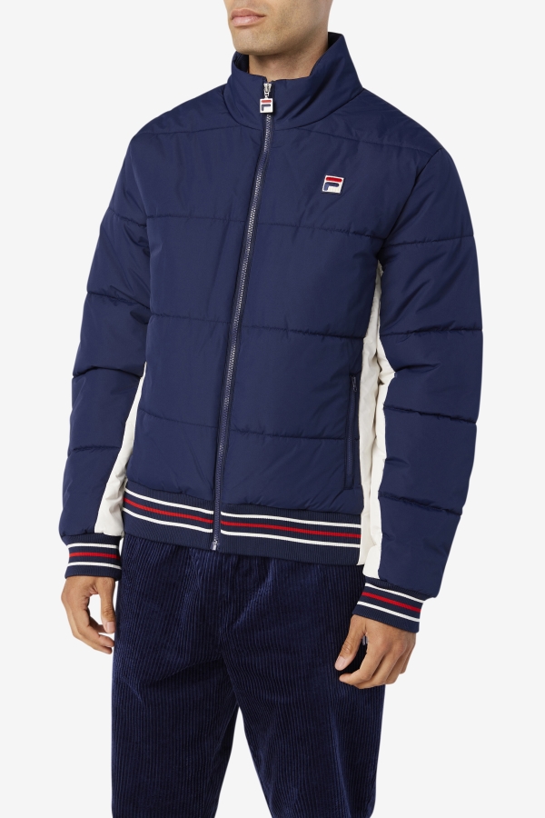 Watson Puffer Jacket Fila Peacoat-Gardenia
