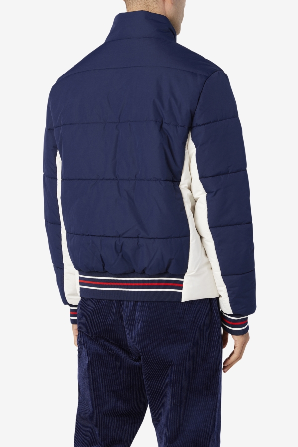 Watson Puffer Jacket Fila Peacoat-Gardenia