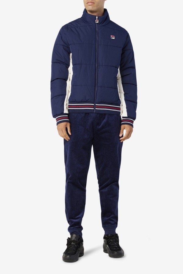 Watson Puffer Jacket Fila Peacoat-Gardenia