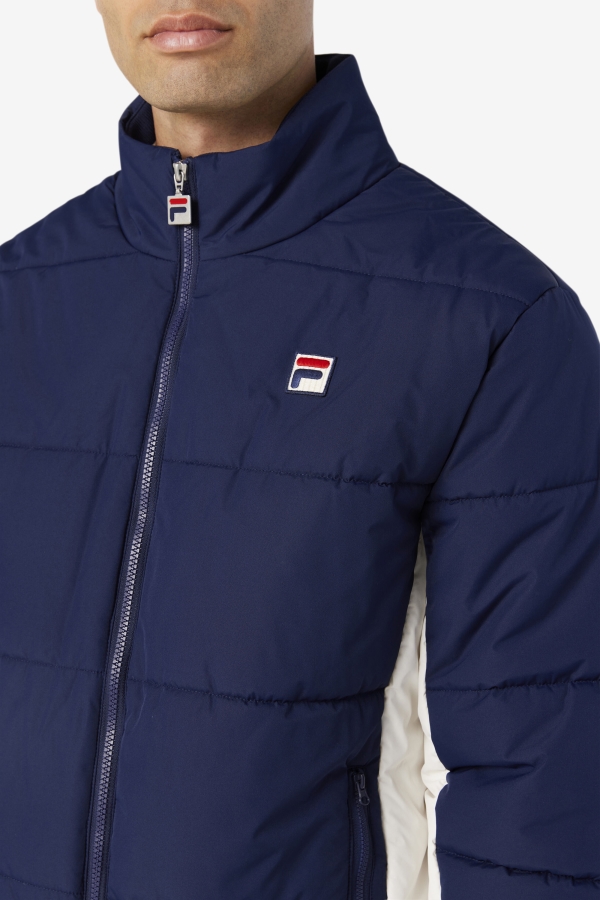 Watson Puffer Jacket Fila Peacoat-Gardenia