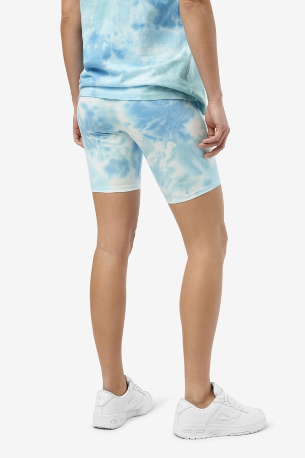 Fila Taima Tie Dye Bike Short White-Splish-All-Latigo Bay