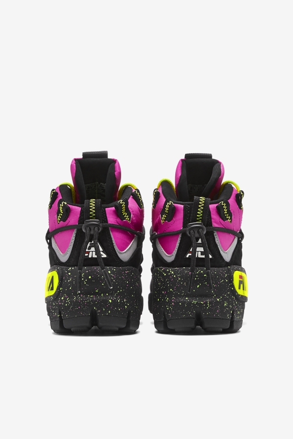 Women\'s Grant Hill 1 x Trailpacer Pink Glow-Black-Yellow Fila